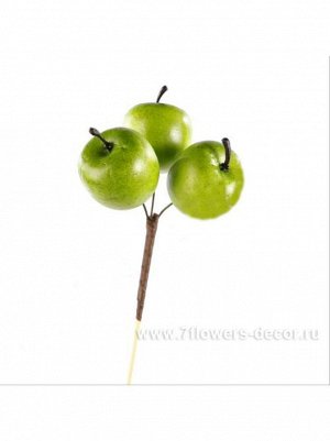 Яблоки на вставках 3 х 4 х 50 см цвет зеленый