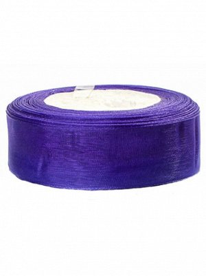 Лента органза 2,5 см х23 м цвет фиолетовый NOR-25-25-470