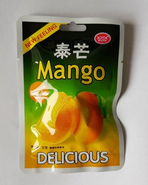 Манго 1 шт Манго сушёное с сахаром

Идёт скорее как мягкие конфетки в форме долек фрукта со вкусом манго
Очень нежные, вкусные, кисло-сладкие