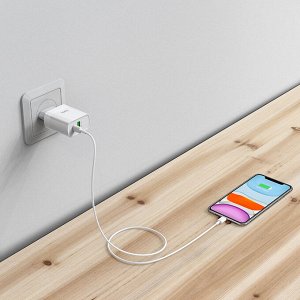 Сетевое зарядное устройство Hoco Rapido PD + QC3.0 20W