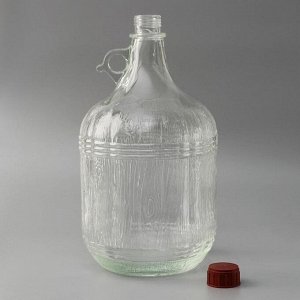 Бутыль стеклянная «Дария», 5 л, с крышкой