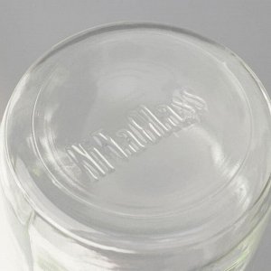 Бутылка стеклянная «Деления», 1 л, с крышкой