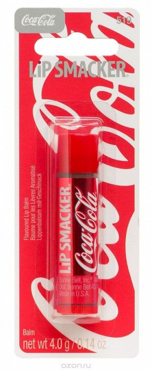 Lip Smacker Бальзам для губ с ароматом Coca-Cola (1 шт.на блистере), 4 гр * #  new