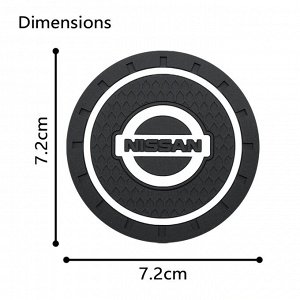 Силиконовые подстаканники в авто с логотипом Nissan