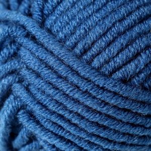 Пряжа "Merino bulky" 25% шерсть 75% акрил 100м/100гр (551 синий джинс)