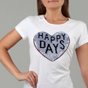 Аппликация из пайеток «Орнамент/happy days», двусторонняя, 21 * 20 см