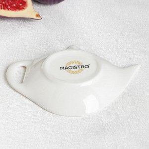 Подставка под чайный пакетик Magistro «Миледи», 12x8,4 см