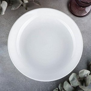 Тарелка фарфороваялубокая Wilmax Olivia, 900 мл, d=23 см, цвет белый