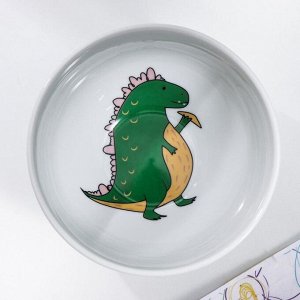 Набор посуды «Стегозавр», 3 предмета: кружка, тарелка, тарелка глубокая