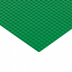 Пластина-основание для конструктора, 25,5*25,5 см, цвет зелёный