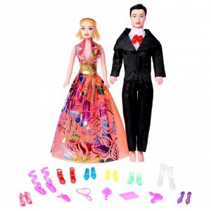 Набор кукол «Семья» с набором обуви и аксессуарами, МИКС