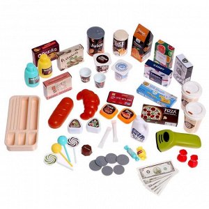 Игровой модуль «Супермаркет», 52 предмета, свет, звук, уценка (помята упаковка)