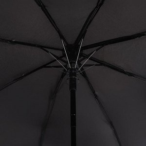 Зонт полуавтоматический «Benjamin», 3 сложения, 8 спиц, R = 51 см, цвет МИКС