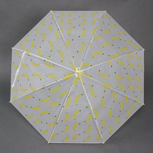 Зонт - трость полуавтоматический «Fruit», 8 спиц, R = 47 см, цвет МИКС