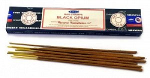 Благовония Satya Nag Champa Black Opium 15 гр. (10-12 шт.)