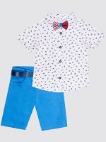 Комплект для мальчика: рубашка, бабочка и брюки с ремнем