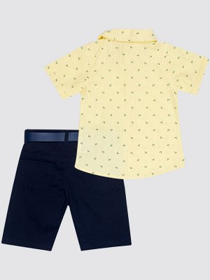 Комплект для мальчика: рубашка, бабочка и брюки с ремнем