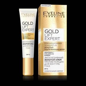 EVELINE 1975 - Крем эксклюзивный золотой   против  морщин для  контура  глаз серии  GOLD LIFT EXPERT, 15мл #