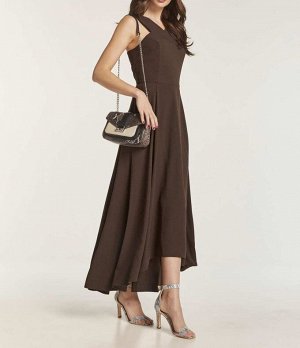 Платье, темно-коричневое