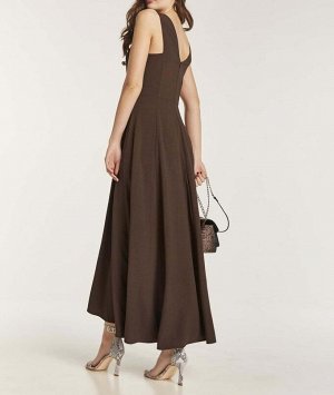 Платье, темно-коричневое
