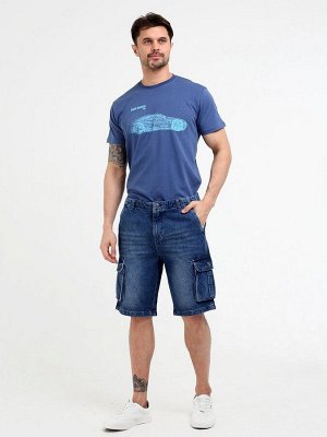 Мужские джинсовые шорты-карго