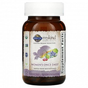 Garden of Life, MyKind Organics, Women's Once Daily Multivitamin, 30 Vegan Tablets