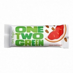 Батончик ONETWOGREEN фруктово-ореховый ПЕКАН-ГРЕЙПФРУТ 44г РОССИЯ