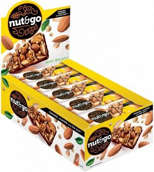 Батончик Nut and Go миндальный 34г 18шт