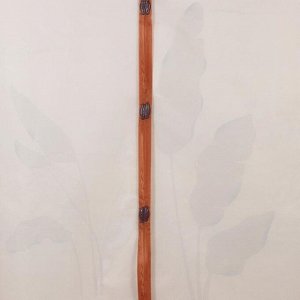 Сетка антимоскитная на магнитах «Тропические листы», 90x210 см, цвет коричневый МИКС