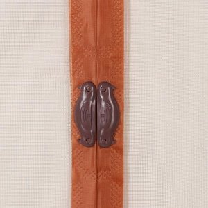 Сетка антимоскитная на магнитах «Уютный дом», 100?210 см, цвет коричневый