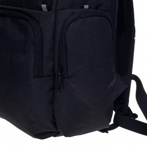 Рюкзак молодежный, Grizzly RU-133, 43x28x17 см, эргономичная спинка, чёрный