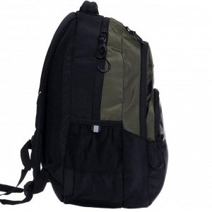 Рюкзак молодежный, Grizzly RU-130, 45x32x23 см, эргономичная спинка, отделение для ноутбука, хаки