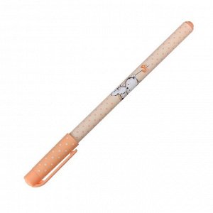 Ручка шариковая Happywrite «Котенок на качелях», узел 0.5 мм, синие чернила, матовый корпус Silk Touch
