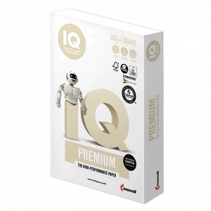 Бумага А3 250 л, IQ Premium, 200 г/м2, белизна 169% CIE, класс А+