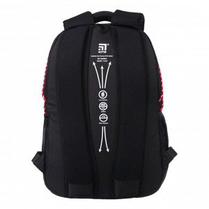 Рюкзак школьный, Kite 813, 40 х 28 х 16 см, эргономичная спинка, чёрный