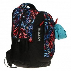 Рюкзак школьный, Kite 855, 40 х 30 х 17.5 см, эргономичная спинка, отделение для планшета, чёрный