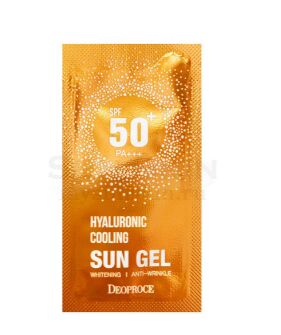 Deoproce Hyaluronic Cooling Sun Gel SPF50+/PA+++ Солнцезащитный освежающий гель для лица с гиалуроновой кислотой