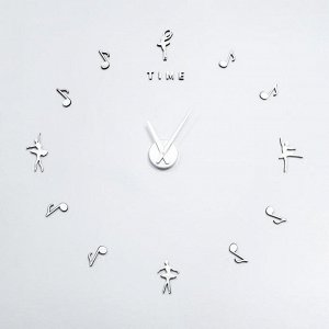 Часы-наклейка "Искусство", плавный ход, d=70 см, стрелки 22,5 см, 16.5 см, 1АА 5200583