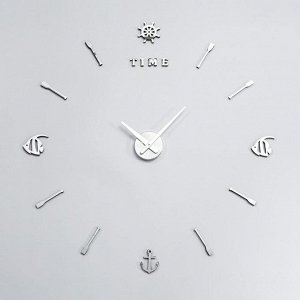 Часы-наклейка "Морские", плавный ход, d=70 см, стрелки 22,5см, 16.5 см, 1АА 5200582