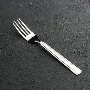 FoodVibes Вилка столовая Доляна «Варт», длина 18,4 см, толщина 1,2 мм, цвет серебряный