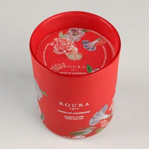 Натуральная ароматическая свеча в стакане "Роза, 8,5х7 см, 140 гр, воск