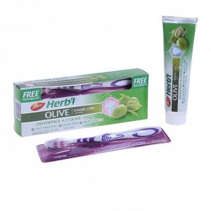 Набор Dabur Herb'l Olive зубная паста, 190 г + зубная щётка