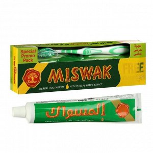 Набор Dabur Miswak Herbal зубная паста 190 г + зубная щётка