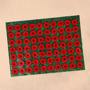 Аппликатор Кузнецова - Любимой маме, 70 колючек, плёнка, 23 х 32 см, красный