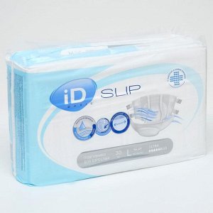 Подгузники для взрослых iD Slip Basic, размер L, 30 шт.