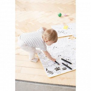 Развивающий коврик - пазл, раскраска «Африка», 50х33 см, 28 деталей