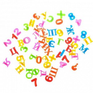 Развивающий набор «Буквы и цифры для первых занятий», магнитные буквы и цифры