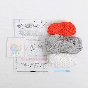 Амигуруми: Мягкая игрушка «Волчонок Дориан», набор для вязания, 10 ? 4 ? 14 см