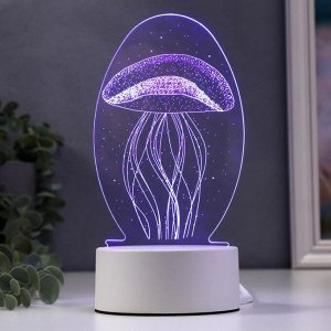 RISALUX Светильник &quot;Медуза&quot; LED RGB от сети 9,5х10х21,5 см