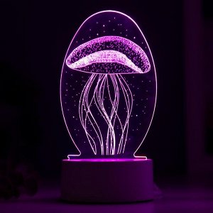Светильник "Медуза" LED RGB от сети 9,5х10х21,5 см